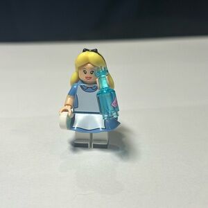 LEGO Minifigure with Blue Dress and Blonde Hair